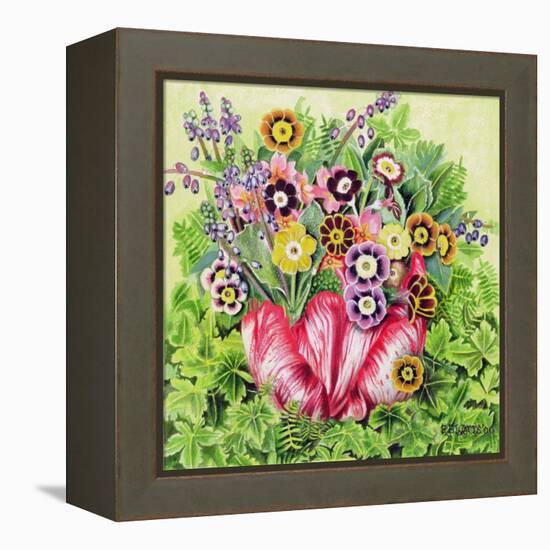 Auriculas, 2000-E.B. Watts-Framed Premier Image Canvas