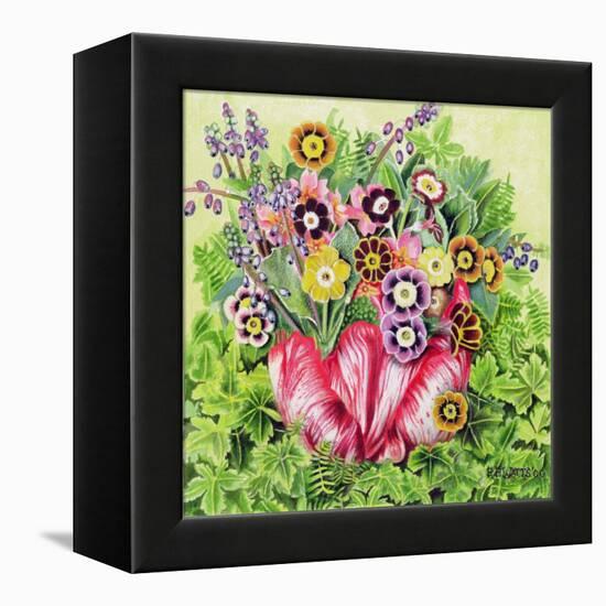 Auriculas, 2000-E.B. Watts-Framed Premier Image Canvas