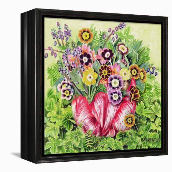 Auriculas, 2000-E.B. Watts-Framed Premier Image Canvas