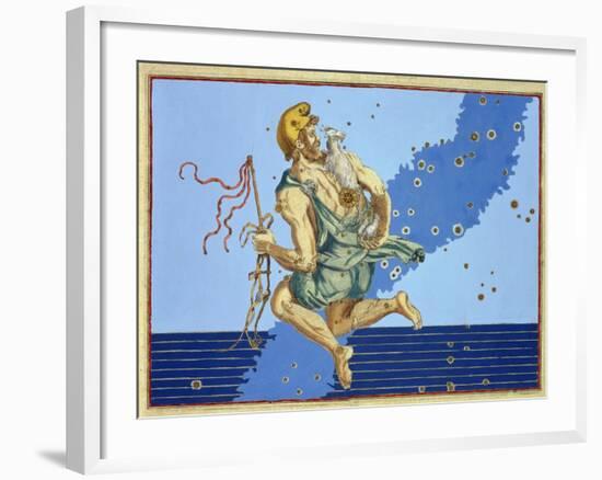 Auriga, the Constellation of the Northern Hemisphere, from "Uranometria"-Johann Bayer-Framed Giclee Print