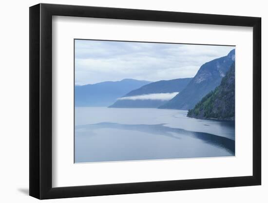 Aurlandsfjord, a Branch of Sognefjord Near the Small Town of Flam, Norway, Scandinavia, Europe-Amanda Hall-Framed Photographic Print