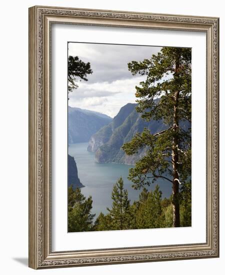 Aurlandsfjorden Near Aurlandsvangen, Sogn Og Fjordane, Norway, Scandinavia, Europe-Hans Peter Merten-Framed Photographic Print