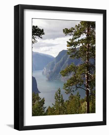 Aurlandsfjorden Near Aurlandsvangen, Sogn Og Fjordane, Norway, Scandinavia, Europe-Hans Peter Merten-Framed Photographic Print