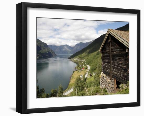 Aurlandsfjorden Near Flam, Sogn Og Fjordane, Norway, Scandinavia, Europe-Hans Peter Merten-Framed Photographic Print