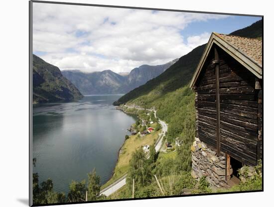 Aurlandsfjorden Near Flam, Sogn Og Fjordane, Norway, Scandinavia, Europe-Hans Peter Merten-Mounted Photographic Print