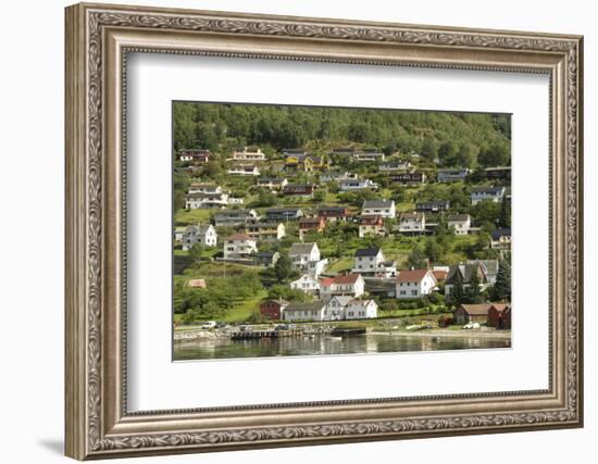Aurlandsvangen, Aurlandsfjord, Sognefjord, Norway, Scandinavia, Europe-Tony Waltham-Framed Photographic Print
