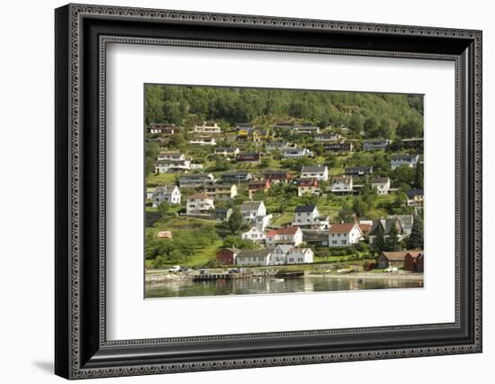 Aurlandsvangen, Aurlandsfjord, Sognefjord, Norway, Scandinavia, Europe-Tony Waltham-Framed Photographic Print