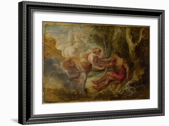 Aurora Abducting Cephalus, Ca 1636-Peter Paul Rubens-Framed Giclee Print