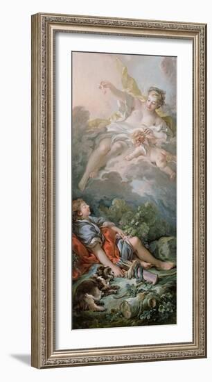 Aurora and Cephalus (detail)-Francois Boucher-Framed Art Print