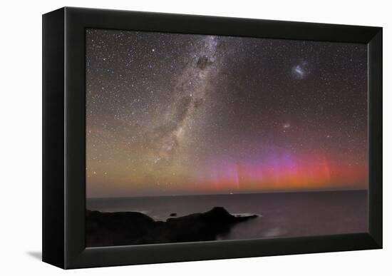 Aurora Australis And Milky Way-Alex Cherney-Framed Premier Image Canvas