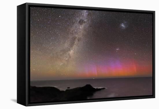 Aurora Australis And Milky Way-Alex Cherney-Framed Premier Image Canvas