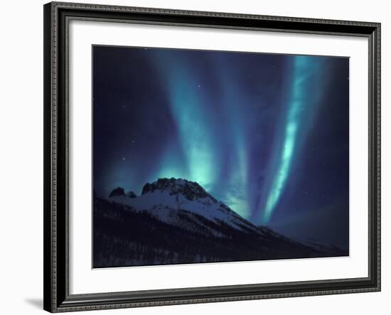 Aurora Borealis Above the Brooks Range, Gates of the Arctic National Park, Alaska, USA-Hugh Rose-Framed Photographic Print