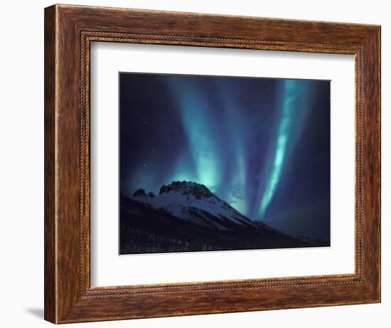 Aurora Borealis Above the Brooks Range, Gates of the Arctic National Park, Alaska, USA-Hugh Rose-Framed Photographic Print