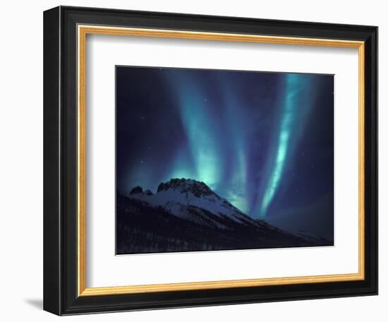 Aurora Borealis Above the Brooks Range, Gates of the Arctic National Park, Alaska, USA-Hugh Rose-Framed Photographic Print