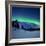 Aurora Borealis and a Shooting Star in the Woods of Troms County, Norway-Stocktrek Images-Framed Photographic Print