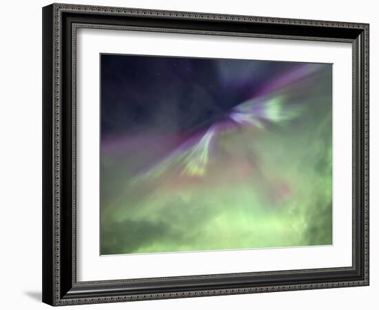 Aurora Borealis And Big Dipper Burst, Canada-Stocktrek Images-Framed Photographic Print