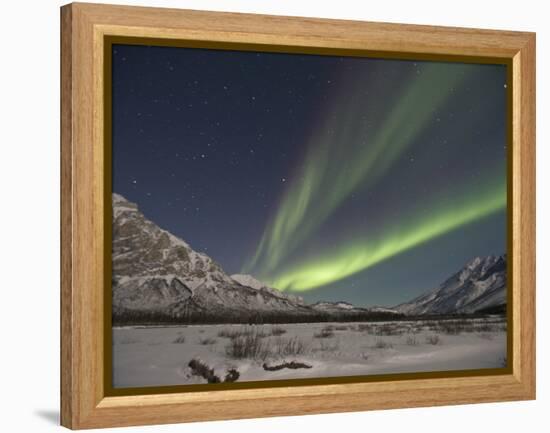 Aurora Borealis, Arctic National Wildlife Refuge, Alaska, USA-Hugh Rose-Framed Premier Image Canvas