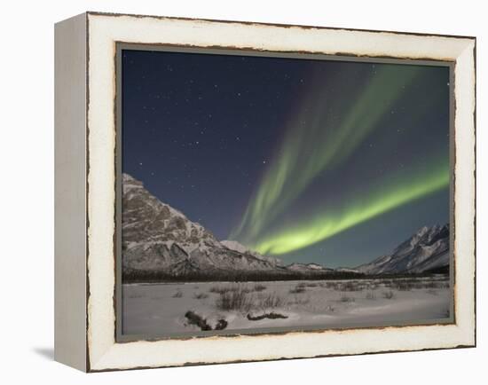 Aurora Borealis, Arctic National Wildlife Refuge, Alaska, USA-Hugh Rose-Framed Premier Image Canvas