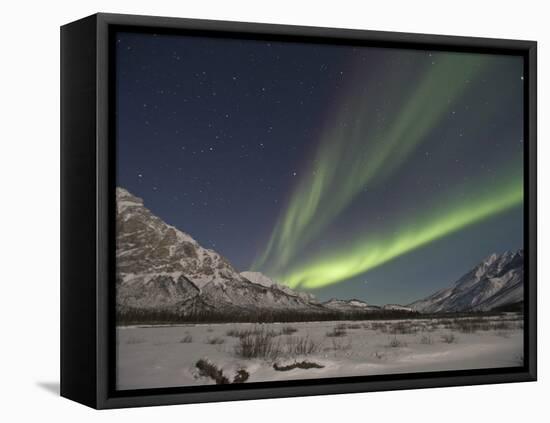 Aurora Borealis, Arctic National Wildlife Refuge, Alaska, USA-Hugh Rose-Framed Premier Image Canvas