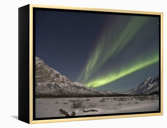 Aurora Borealis, Arctic National Wildlife Refuge, Alaska, USA-Hugh Rose-Framed Premier Image Canvas