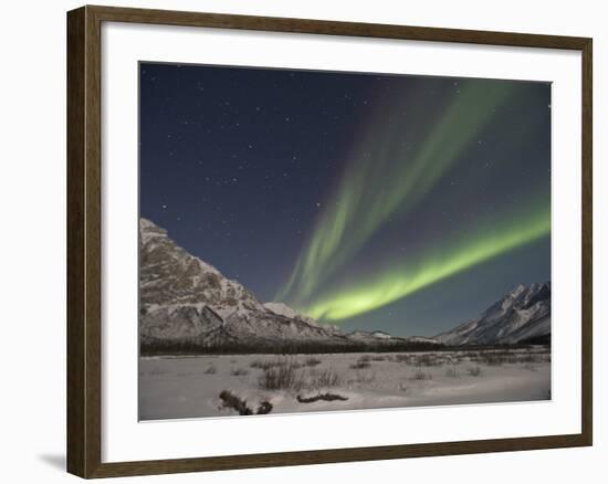 Aurora Borealis, Arctic National Wildlife Refuge, Alaska, USA-Hugh Rose-Framed Photographic Print