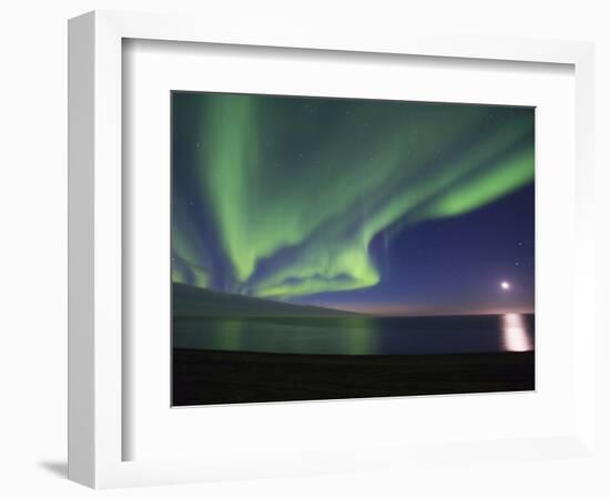 Aurora Borealis, Arctic National Wildlife Refuge, Alaska, USA-Hugh Rose-Framed Photographic Print