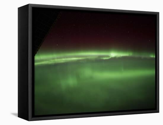 Aurora Borealis As Viewed Onboard the International Space Station-Stocktrek Images-Framed Premier Image Canvas