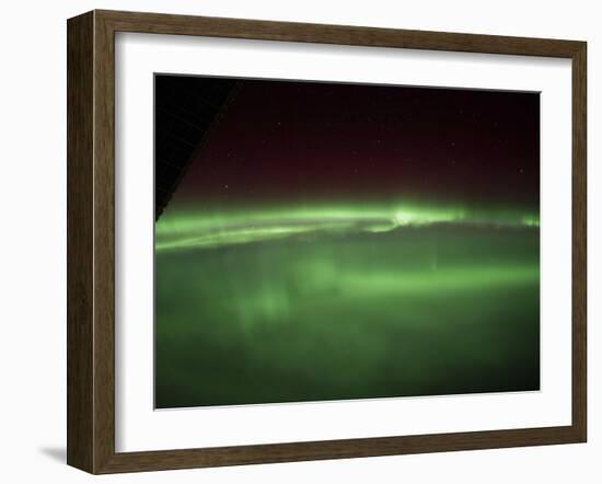 Aurora Borealis As Viewed Onboard the International Space Station-Stocktrek Images-Framed Photographic Print