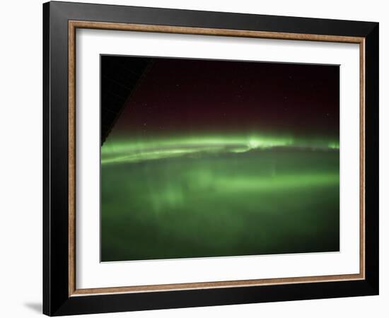 Aurora Borealis As Viewed Onboard the International Space Station-Stocktrek Images-Framed Photographic Print