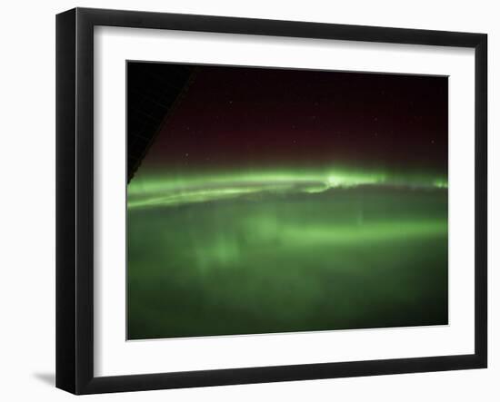 Aurora Borealis As Viewed Onboard the International Space Station-Stocktrek Images-Framed Photographic Print