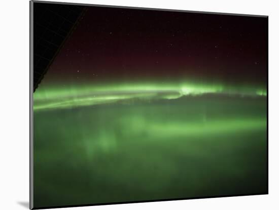 Aurora Borealis As Viewed Onboard the International Space Station-Stocktrek Images-Mounted Photographic Print