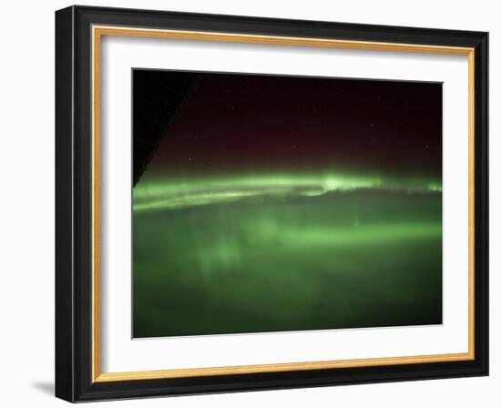 Aurora Borealis As Viewed Onboard the International Space Station-Stocktrek Images-Framed Photographic Print