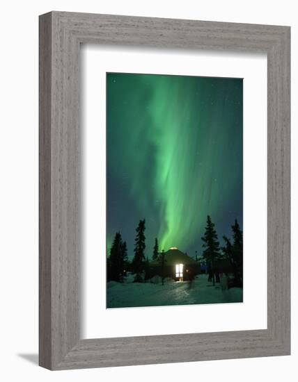 Aurora Borealis at Chena Hot Springs, Fairbanks, Alaska, Usa-Christian Heeb-Framed Photographic Print
