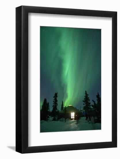 Aurora Borealis at Chena Hot Springs, Fairbanks, Alaska, Usa-Christian Heeb-Framed Photographic Print