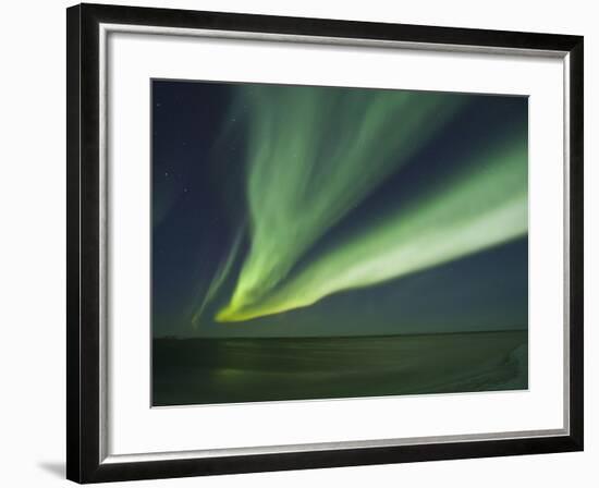 Aurora Borealis, Beaufort Sea, Alaska, USA-Hugh Rose-Framed Photographic Print