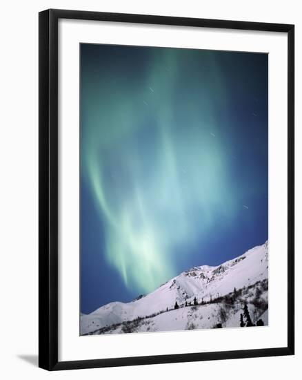 Aurora Borealis, Chugach State Park, Anchorage, Alaska-null-Framed Photographic Print