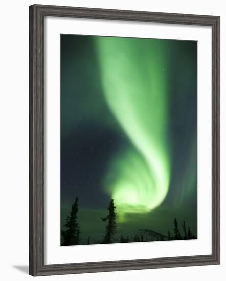 Aurora Borealis, Fairbanks, Alaska, USA-Julie Eggers-Framed Photographic Print