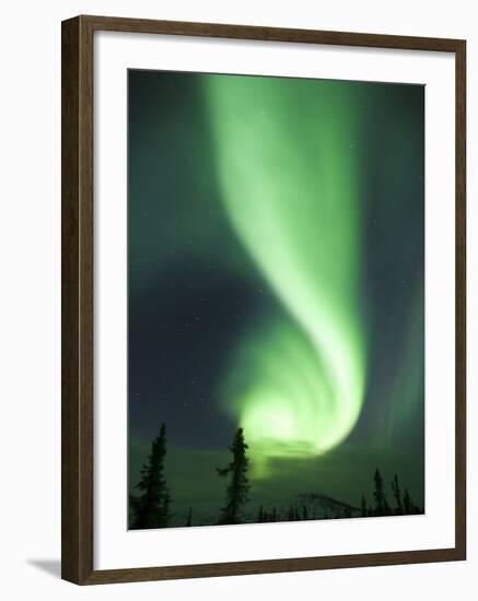 Aurora Borealis, Fairbanks, Alaska, USA-Julie Eggers-Framed Photographic Print