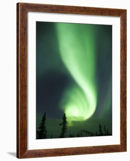 Aurora Borealis, Fairbanks, Alaska, USA-Julie Eggers-Framed Photographic Print