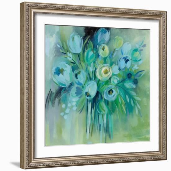 Aurora Borealis Florals-Silvia Vassileva-Framed Art Print