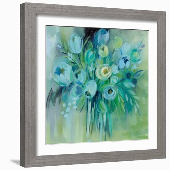 Aurora Borealis Florals-Silvia Vassileva-Framed Art Print