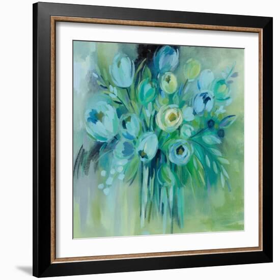 Aurora Borealis Florals-Silvia Vassileva-Framed Art Print