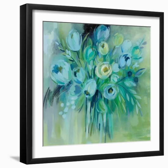 Aurora Borealis Florals-Silvia Vassileva-Framed Art Print