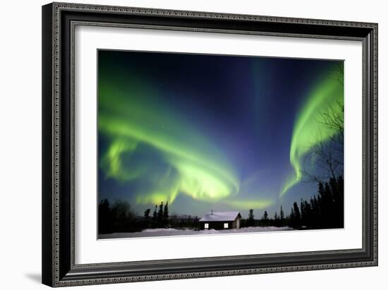 Aurora Borealis In Alaska-Chris Madeley-Framed Photographic Print