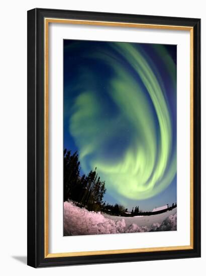 Aurora Borealis In Alaska-Chris Madeley-Framed Photographic Print