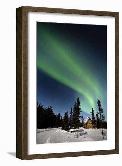 Aurora Borealis In Alaska-Chris Madeley-Framed Photographic Print