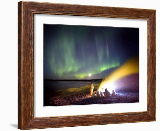 Aurora Borealis In Alaska-Chris Madeley-Framed Photographic Print