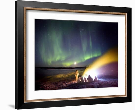 Aurora Borealis In Alaska-Chris Madeley-Framed Photographic Print