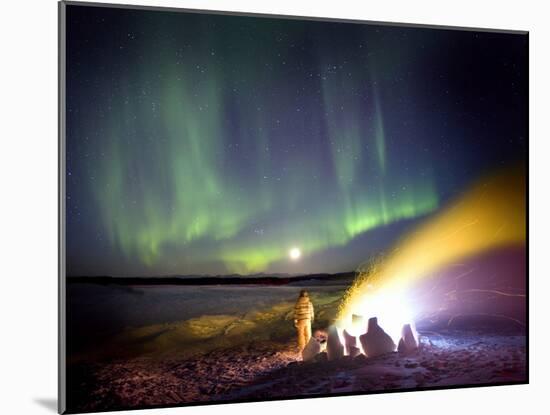 Aurora Borealis In Alaska-Chris Madeley-Mounted Photographic Print