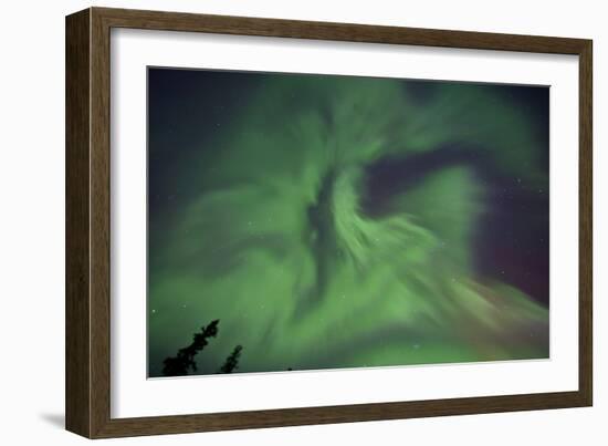 Aurora Borealis in Clear Skies, Yukon, Canda-null-Framed Photographic Print